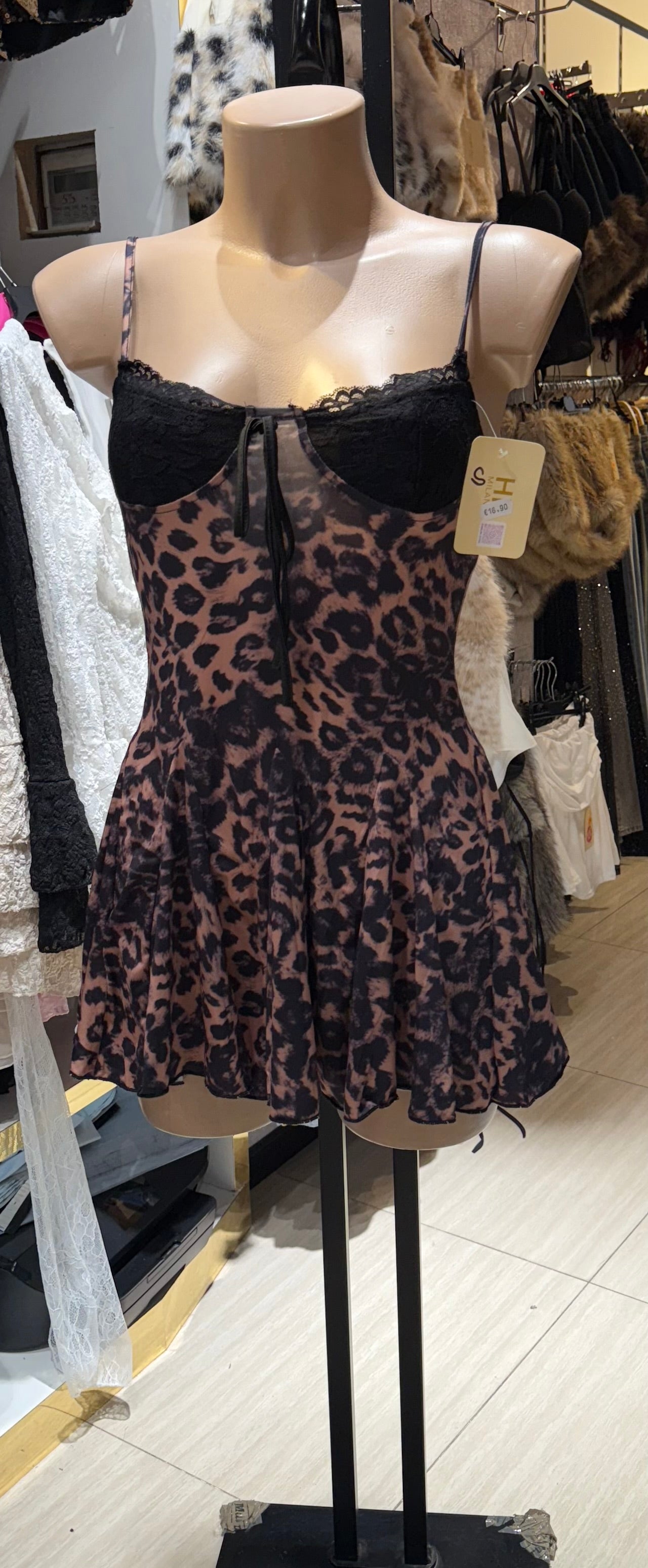 Vestito corto Sogno leopardo