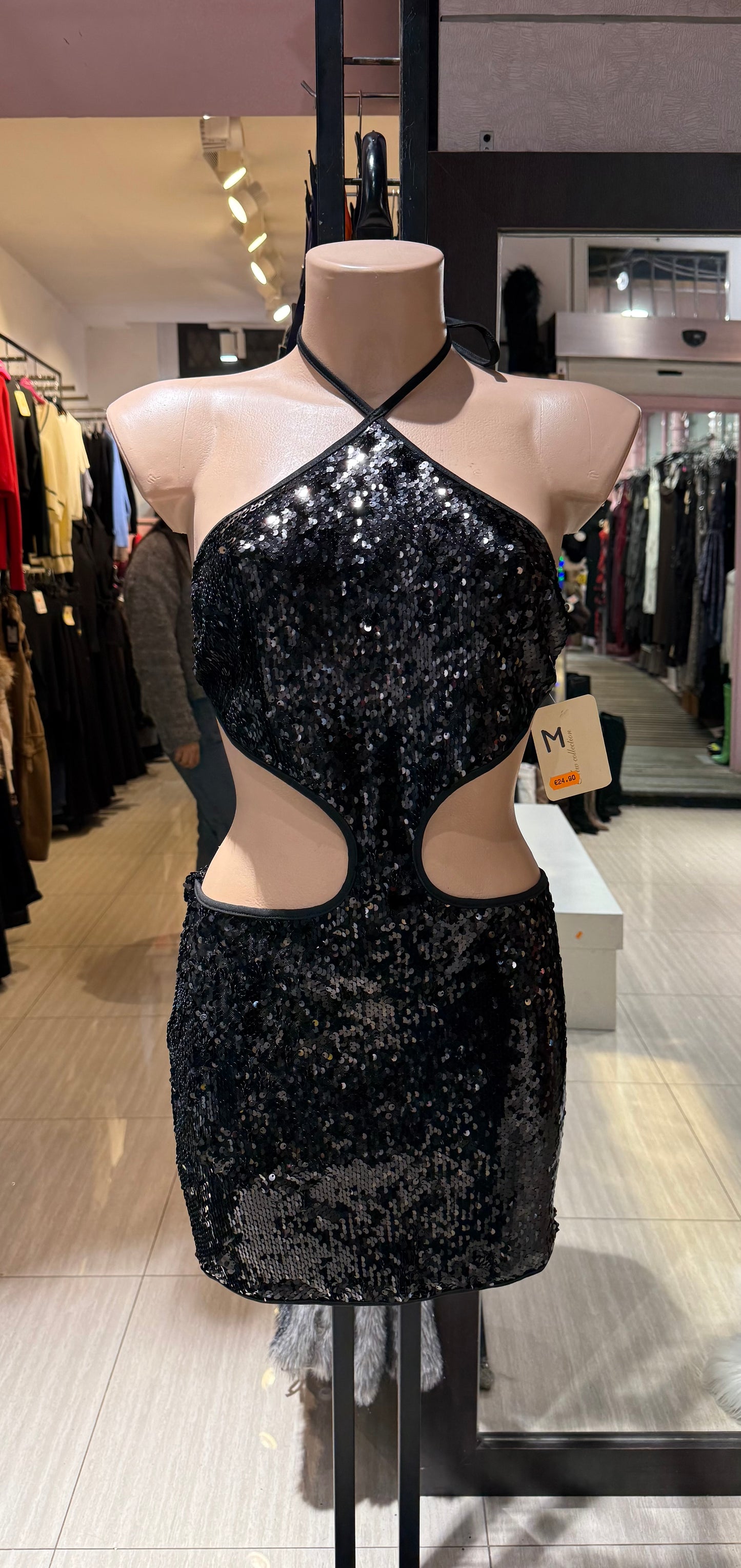 Vestito Brillantinato snake