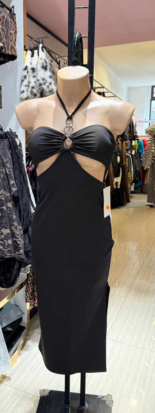 Vestito intrecciato lungo