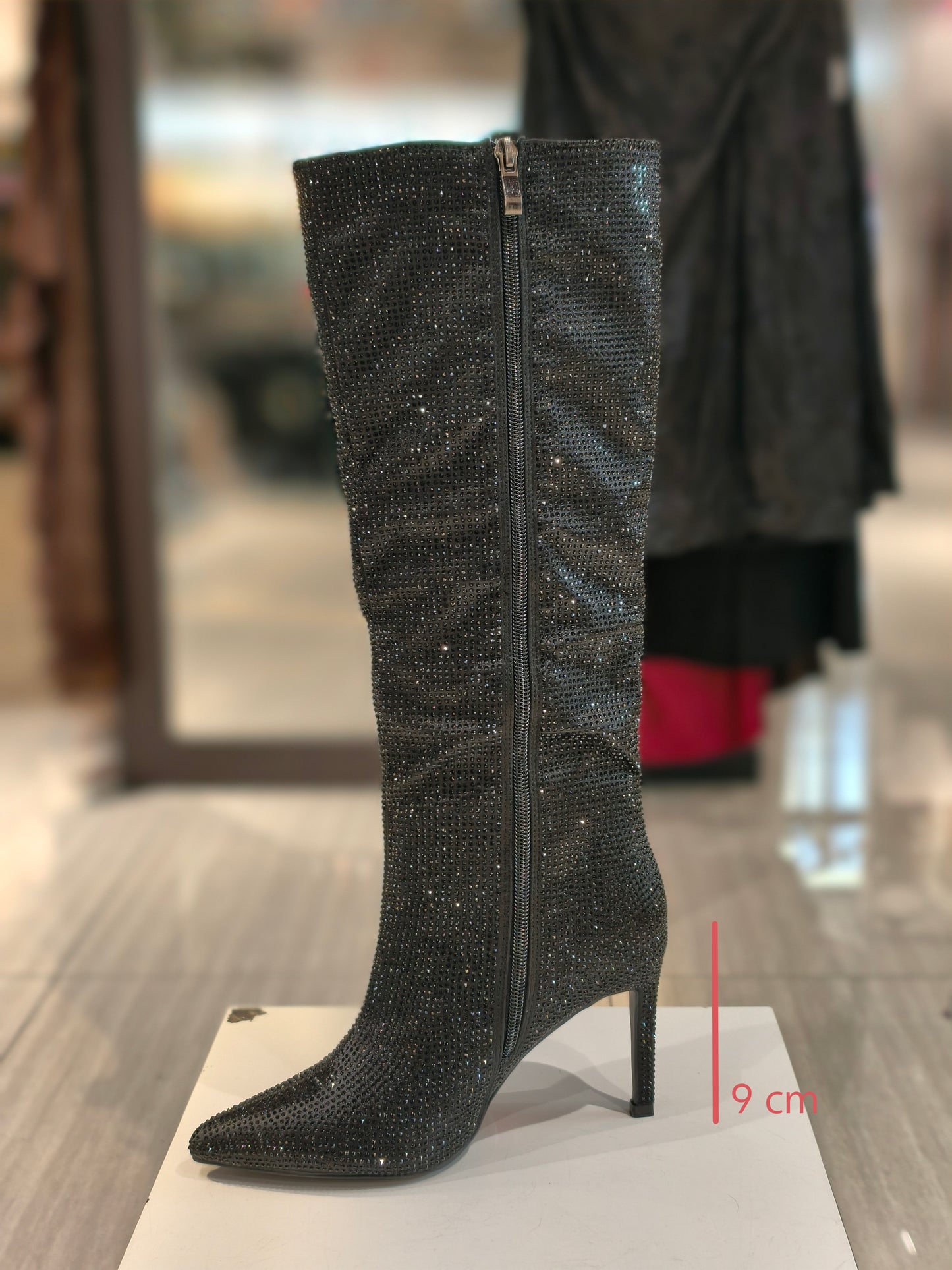 Stivali Spillo Brillantinato