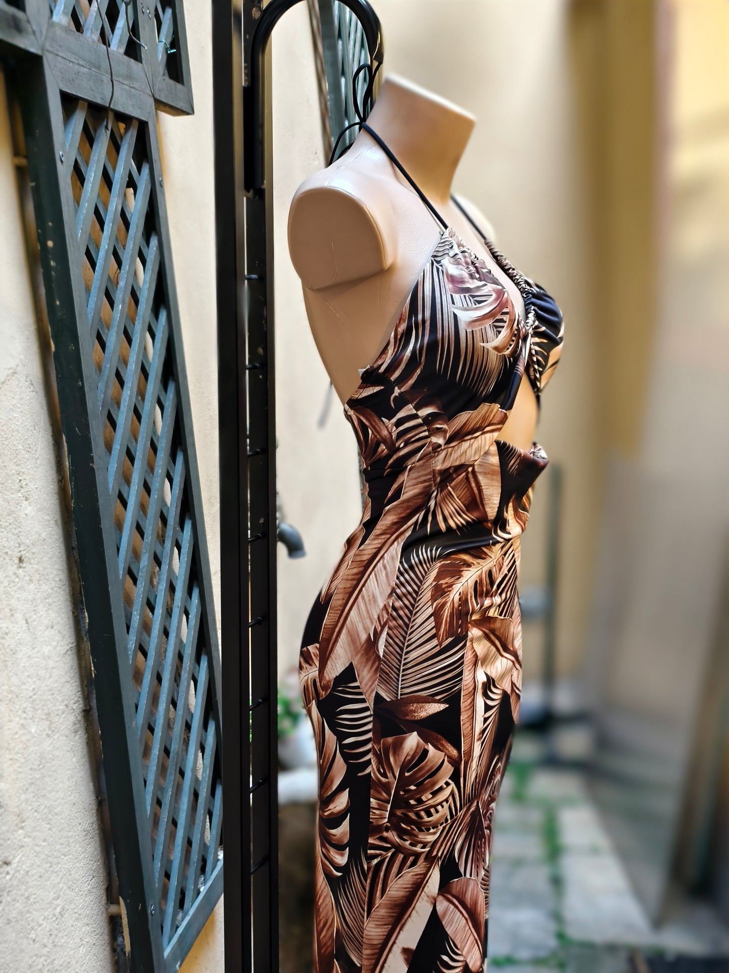 Vestito lungo colorato