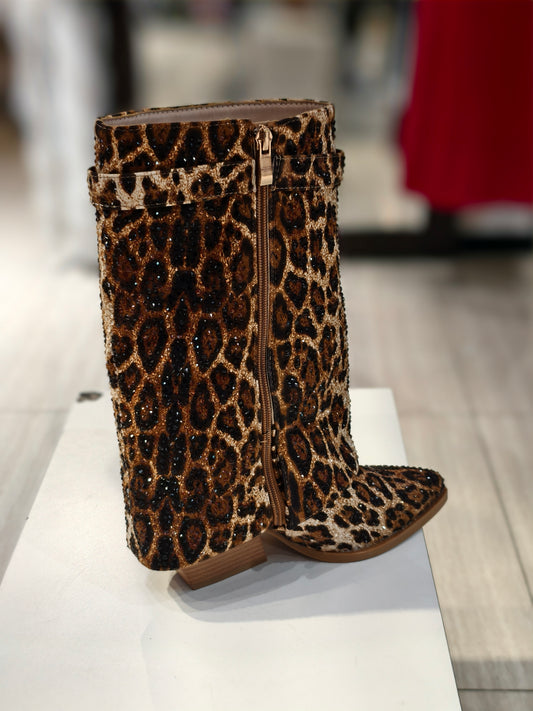 Stivali brill Leopardati