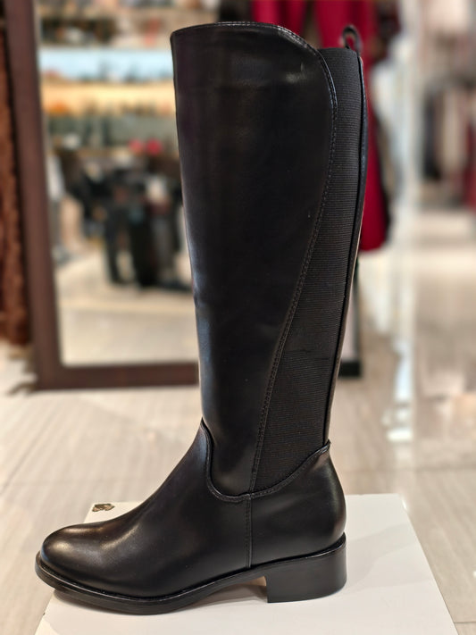 Stivale con cerniera tacco basso