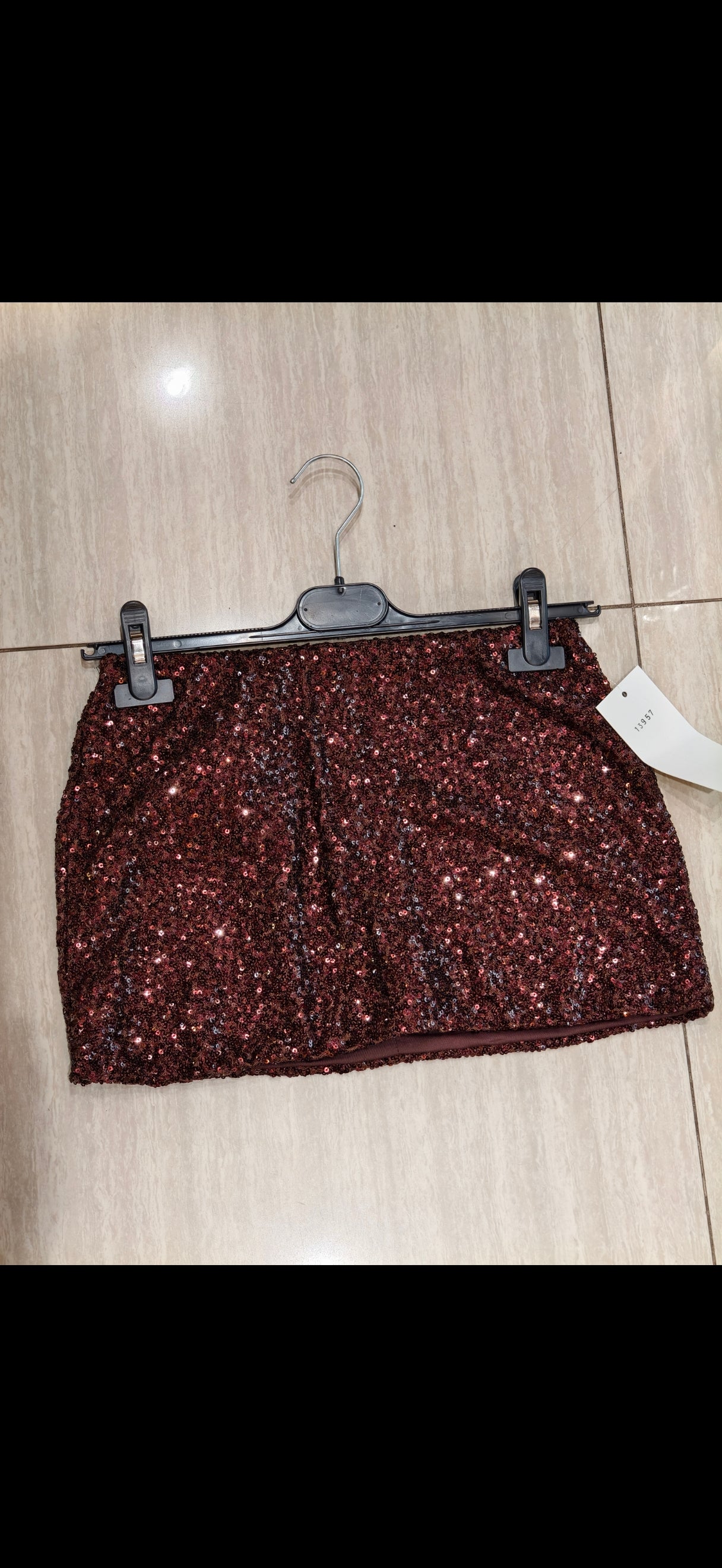 Mini gonna Paillettes con pantaloncino sotto
