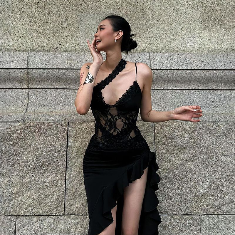 Vestito Lungo in pizzo Eclipse