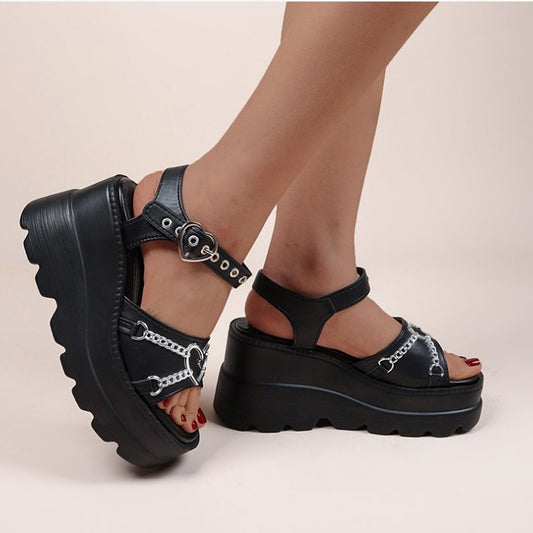 Sandali platform Goth