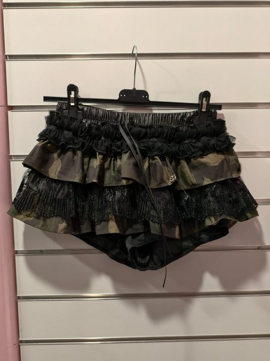 Gonna verde scuro flowe