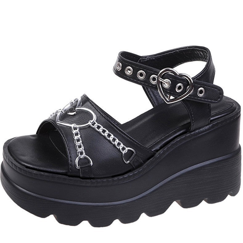 Sandali platform Goth