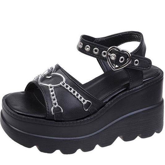 Sandali platform Goth