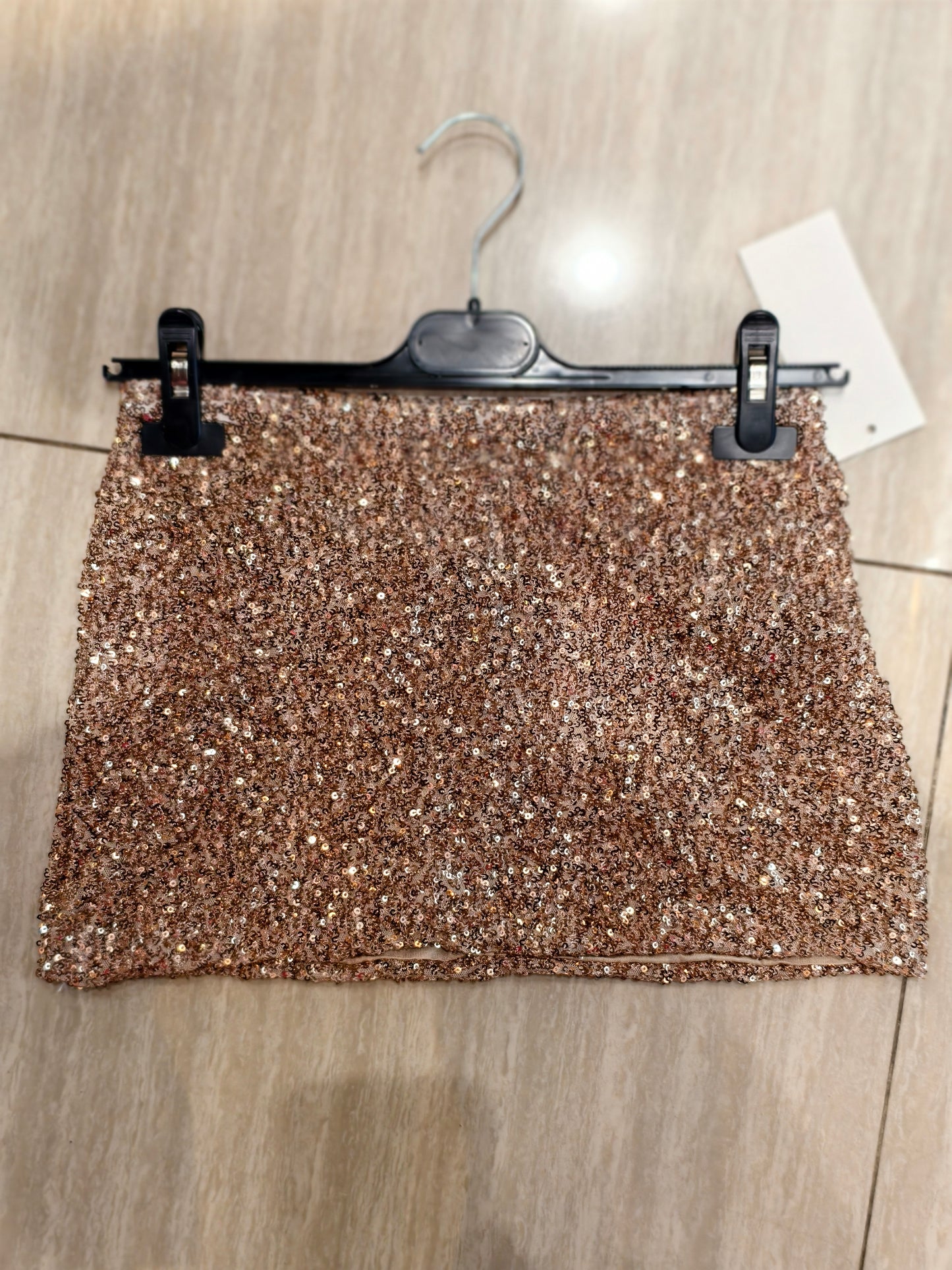 Mini gonna Paillettes con pantaloncino sotto