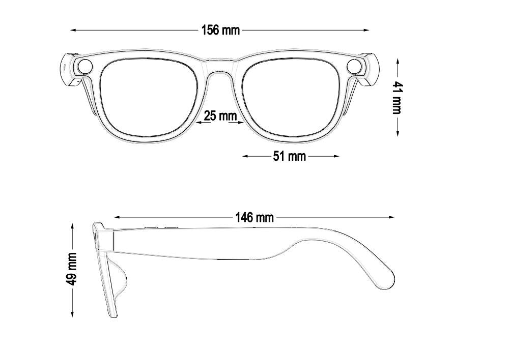 Occhiali Smart AI con Fotocamera