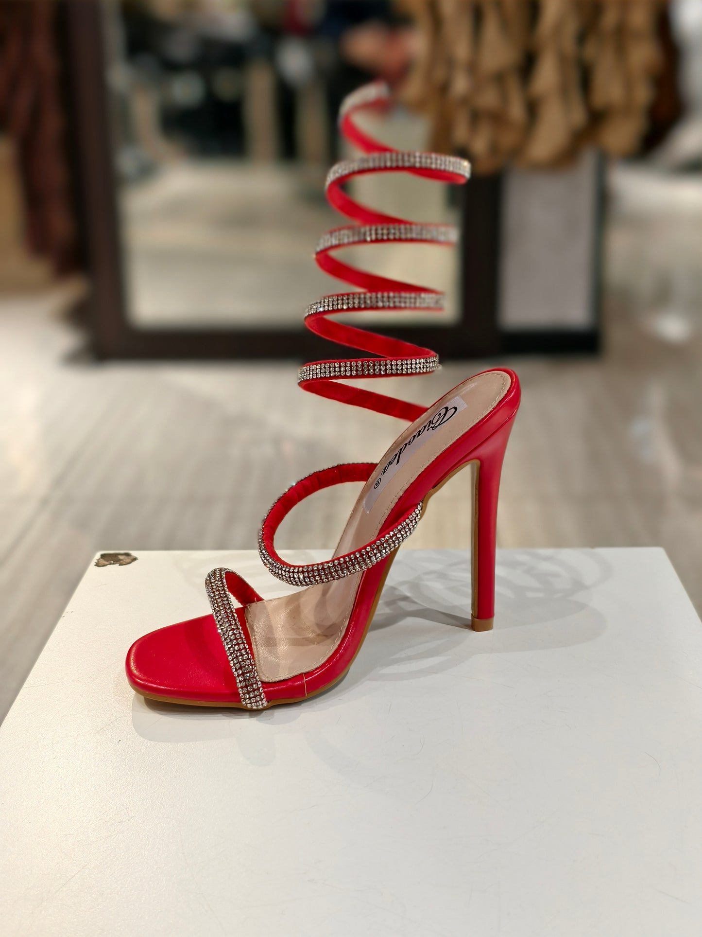 Tacco Spillo giro Brillantinato