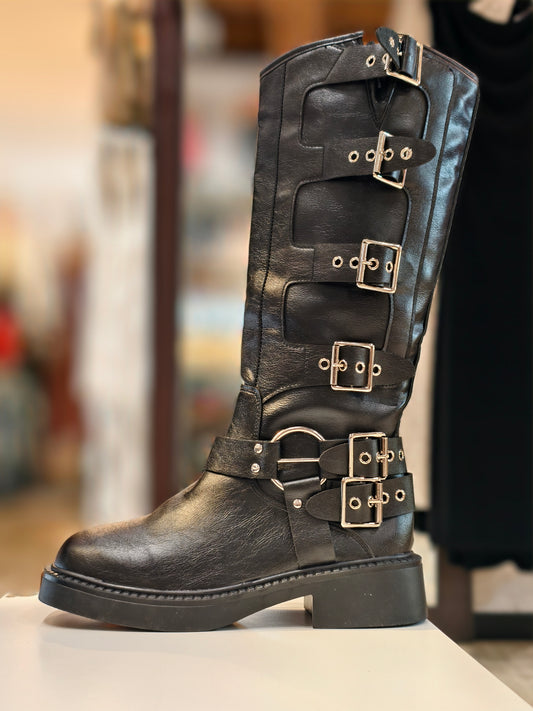 Stivali stivania pelle vera