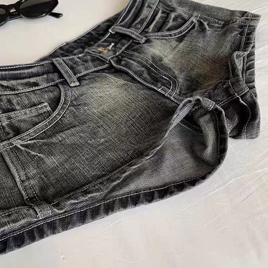Pantaloncino Denim Grigio