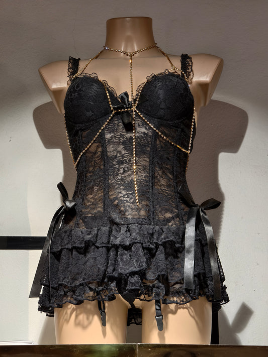 Vestito Velo di Fuoco in pizzo