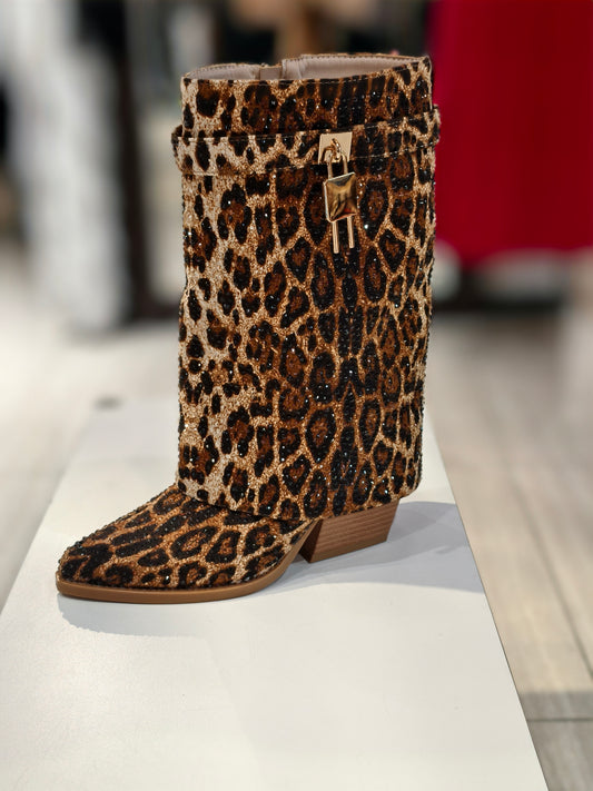Stivali brill Leopardati