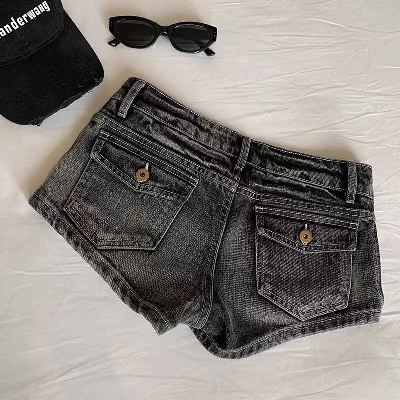 Pantaloncino Denim Grigio