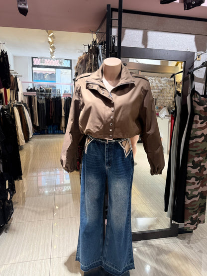 Jeans brillantine laterali