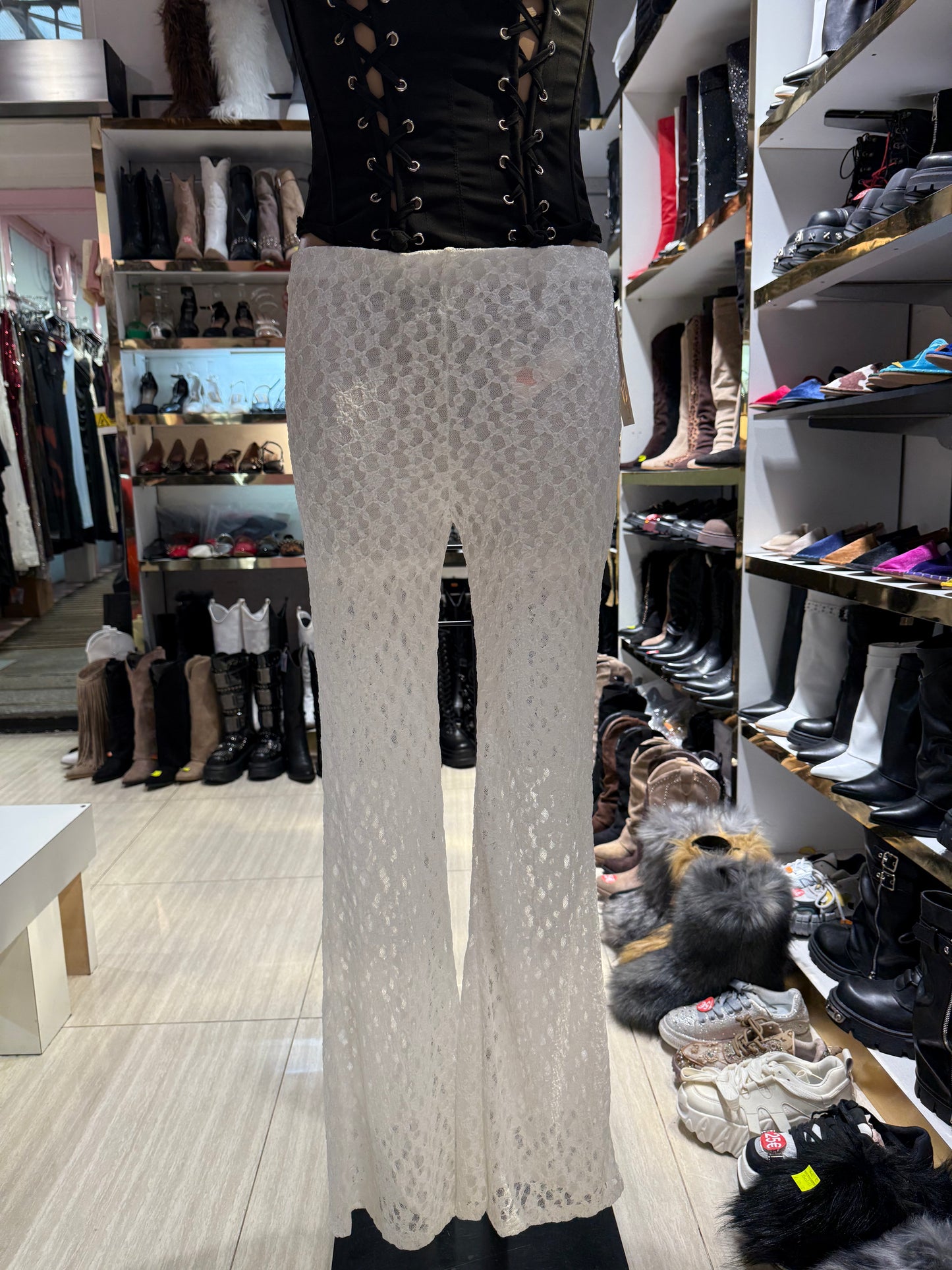 Pantaloni in pizzo Elite