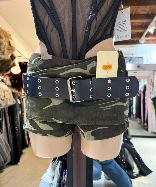 Gonna pantaloncino military