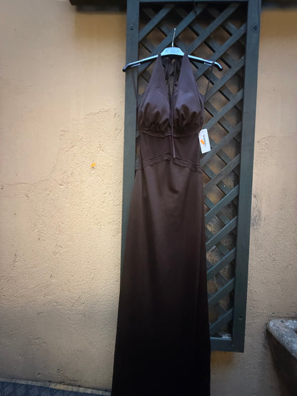 Vestito lungo raso classic