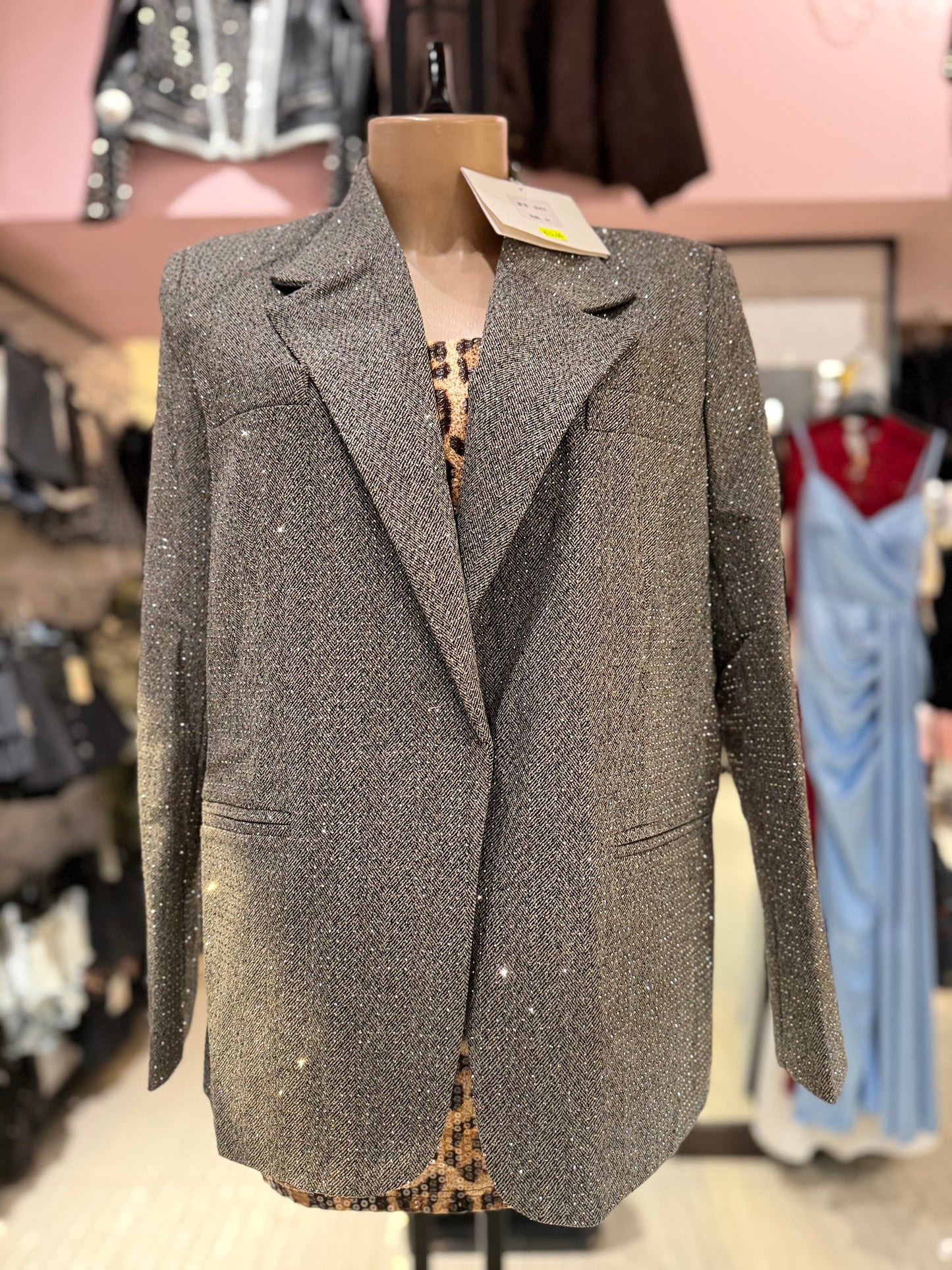Blazer brillantinato