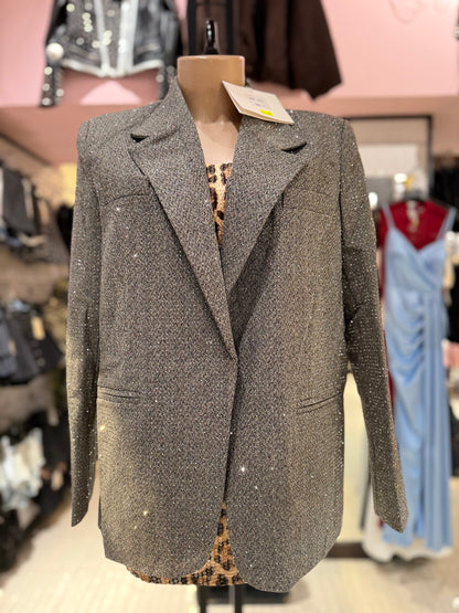 Blazer brillantinato