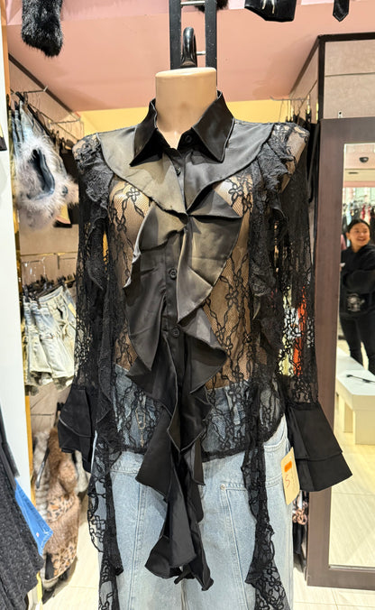 Camicia in pizzo