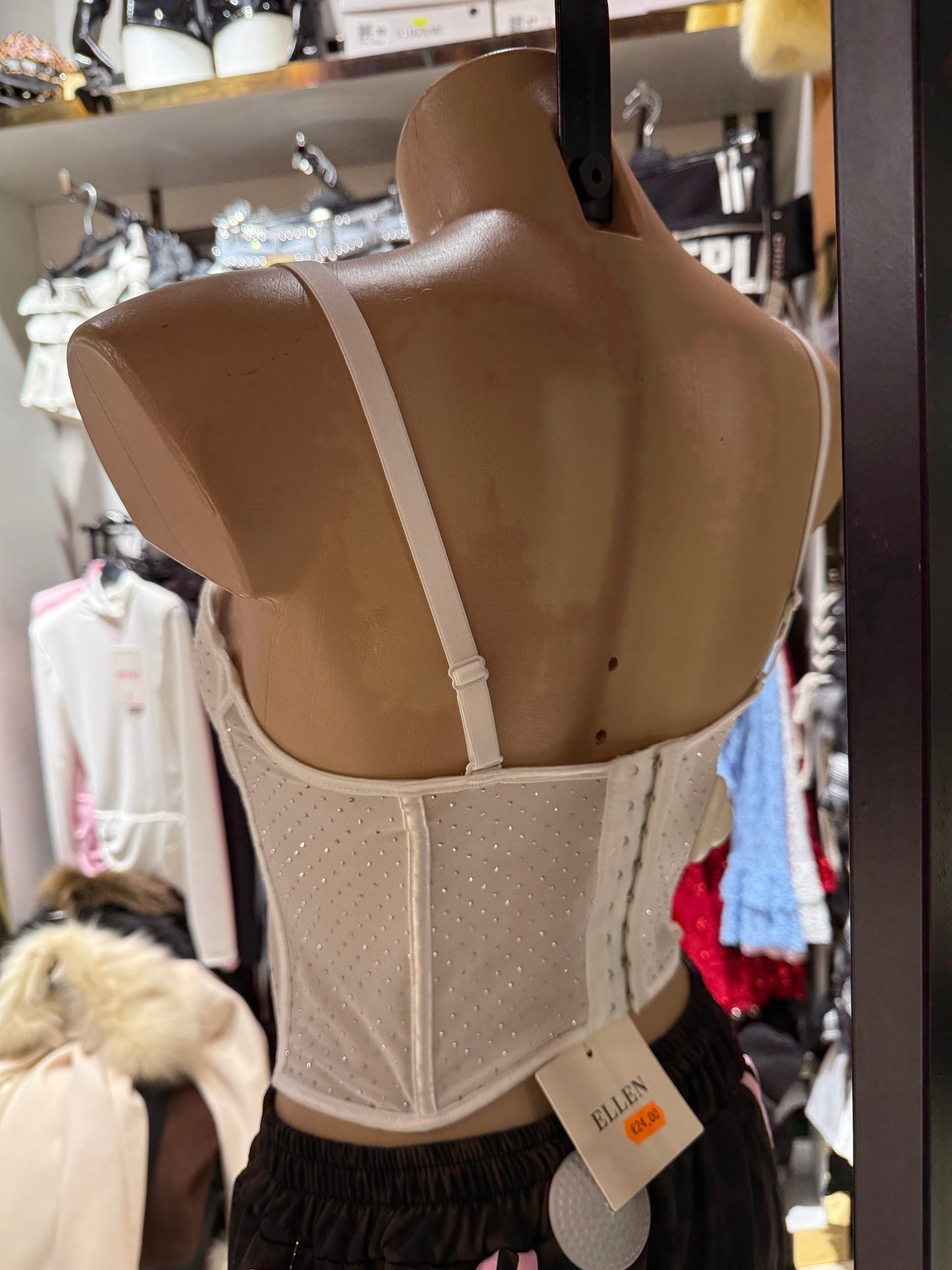 Top stile corsetto glamour