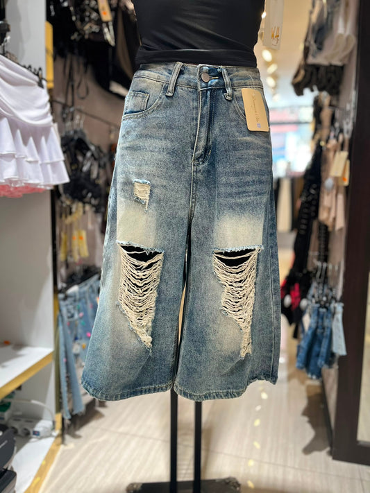 Pantaloncino Jeans Lungo  2