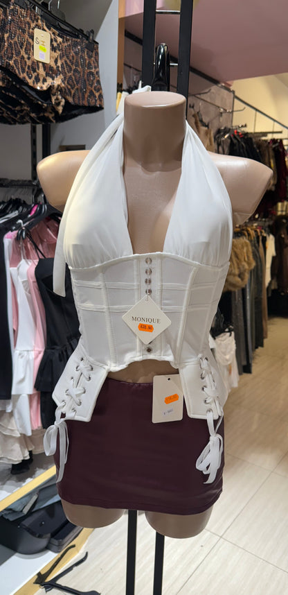 Top stile corsetto
