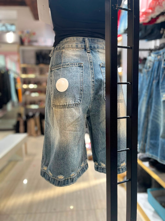 Pantaloncino Jeans Lungo 4