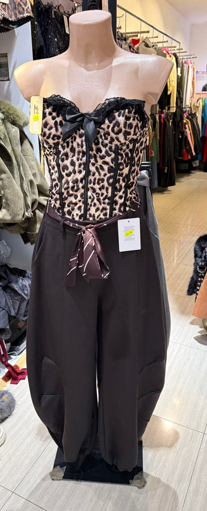 Pantalone & Corsetto leopardato
