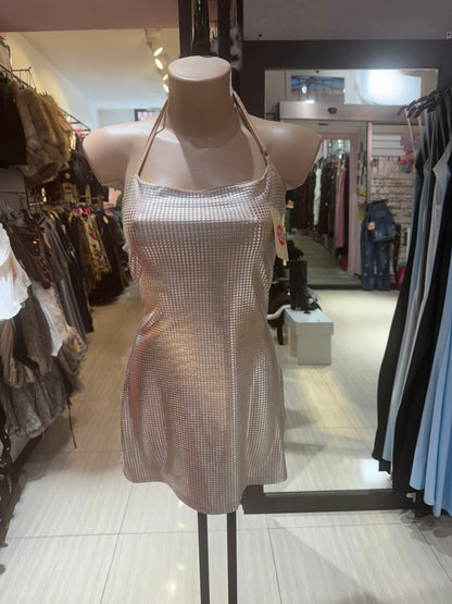 Vestito corto lucido