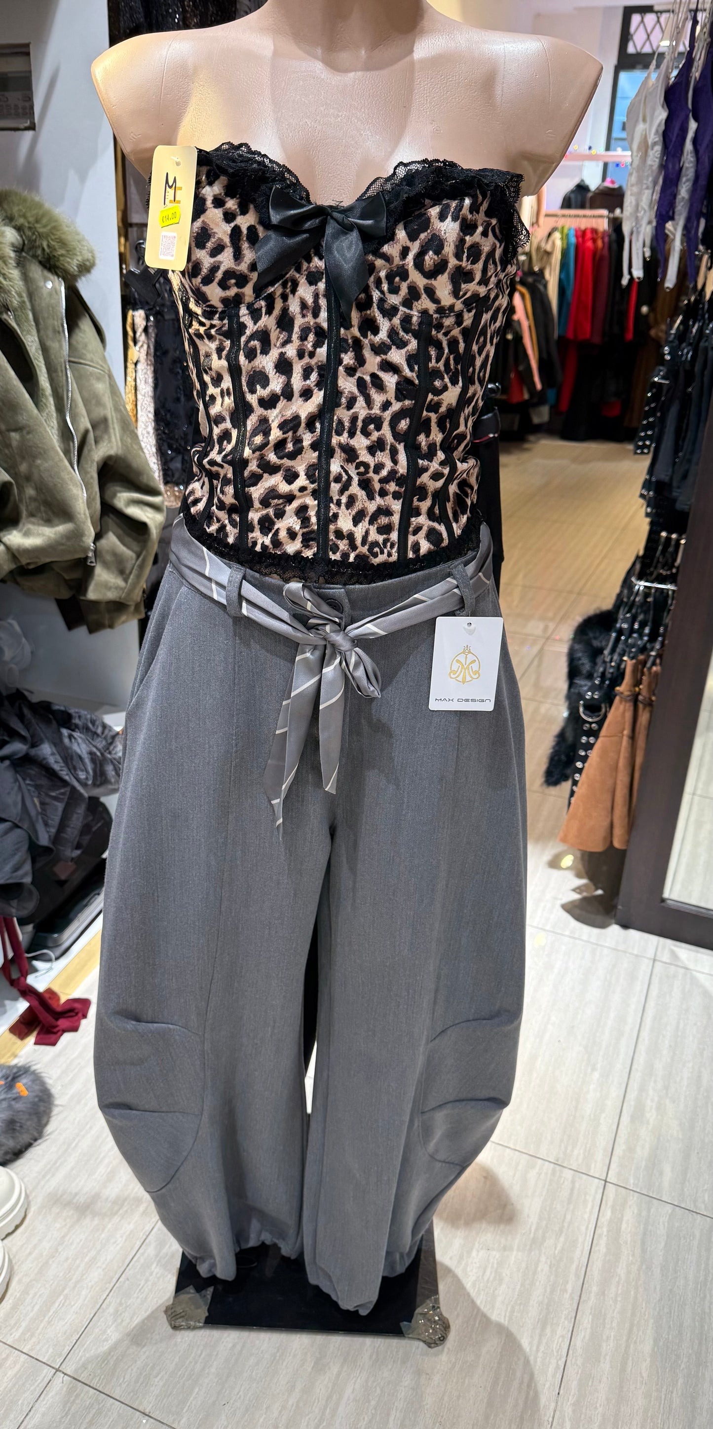 Pantalone & Corsetto leopardato