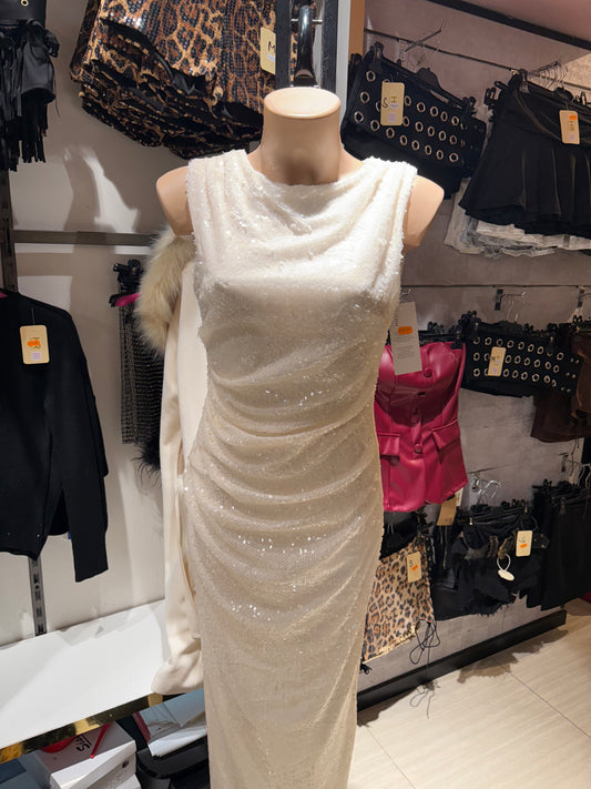 Vestito lungo Brillantinato Strass