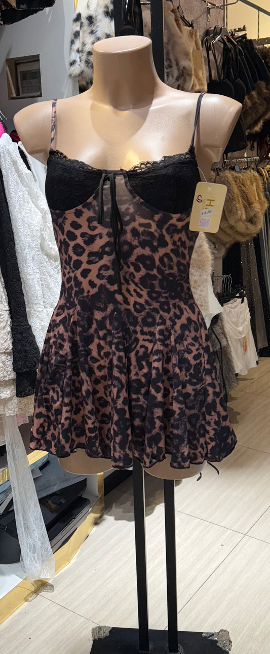 Vestito corto Sogno leopardo