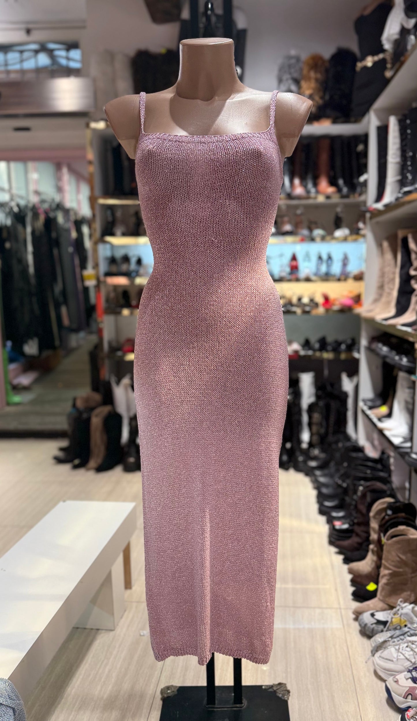 Vestito Mesh lungo