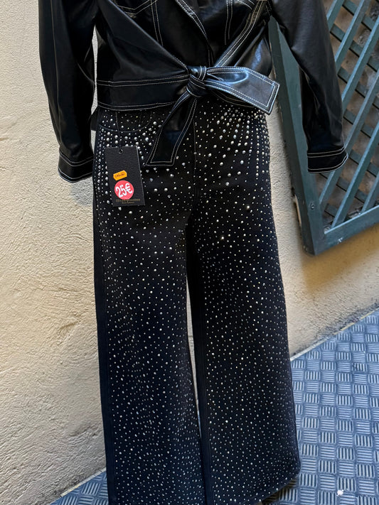 Pantalone Brillantinato Nero