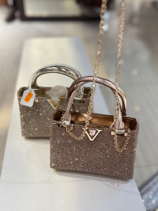 Borsa brillantinato
