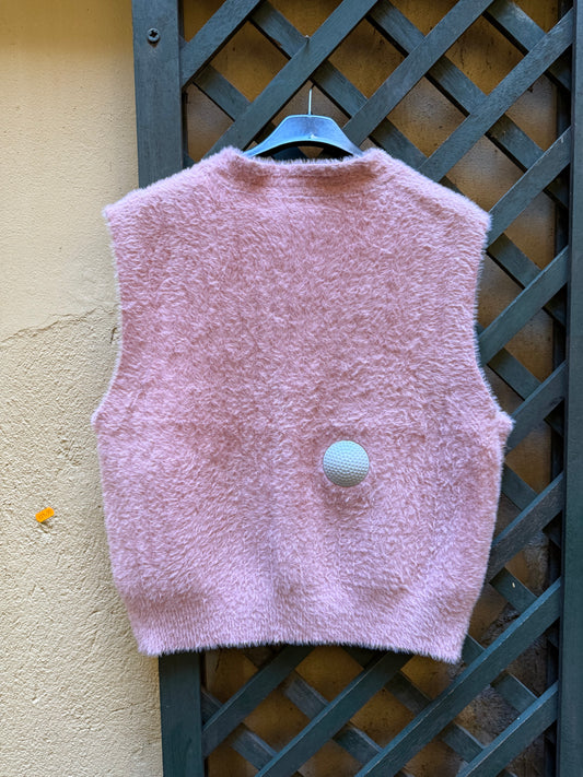 Gilet maglia con bottoni