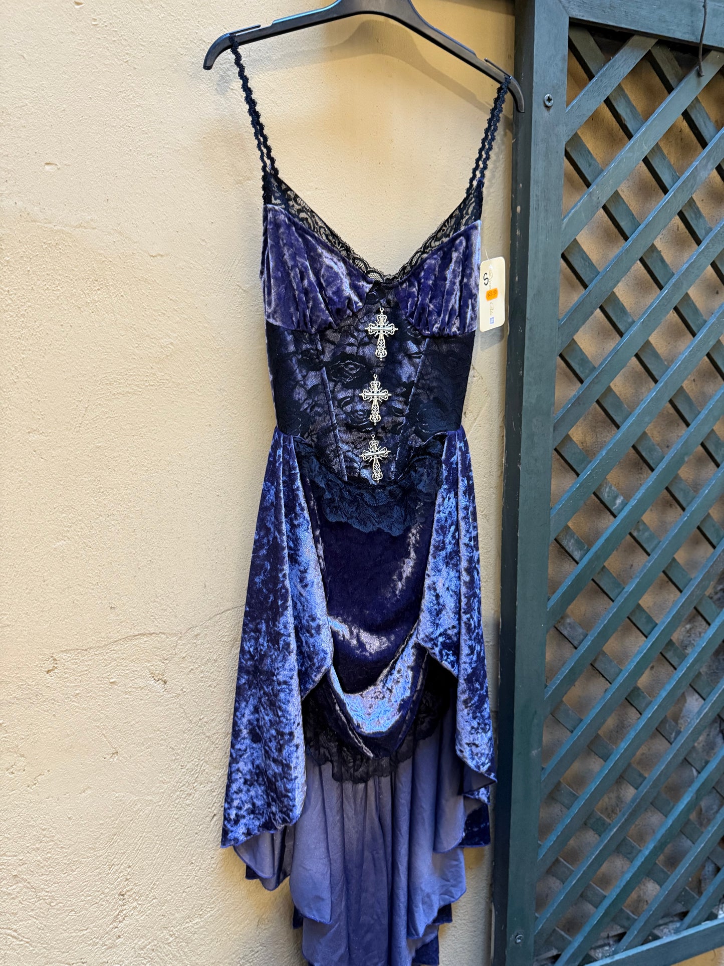 Vestito purple croce