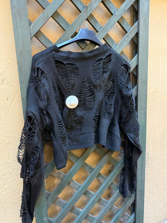 Maglione oversize Strappato