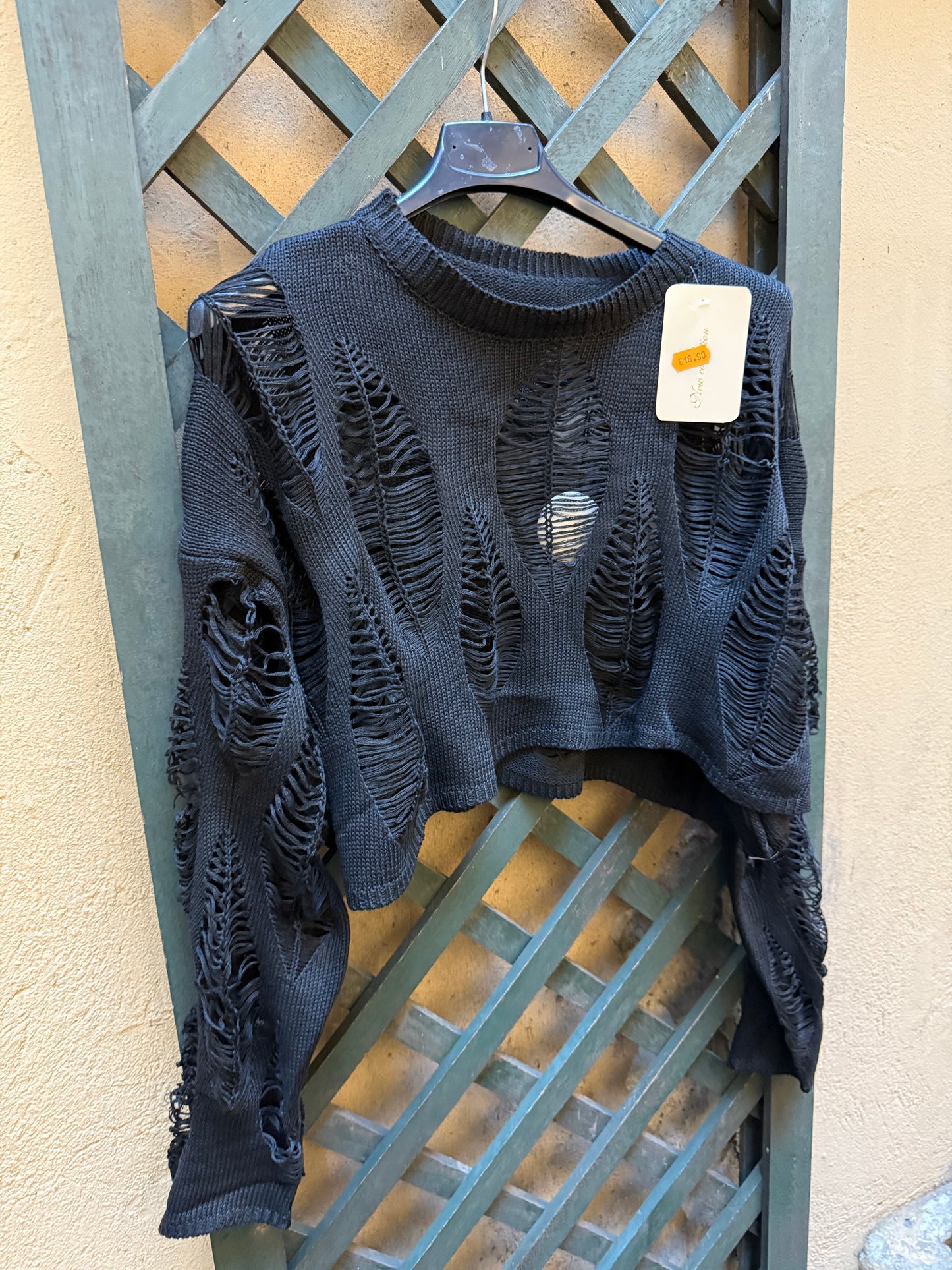 Maglione oversize Strappato