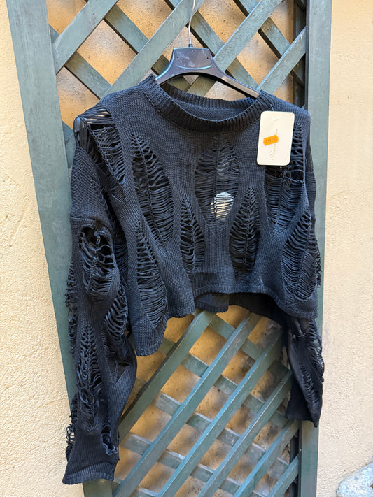 Maglione oversize Strappato