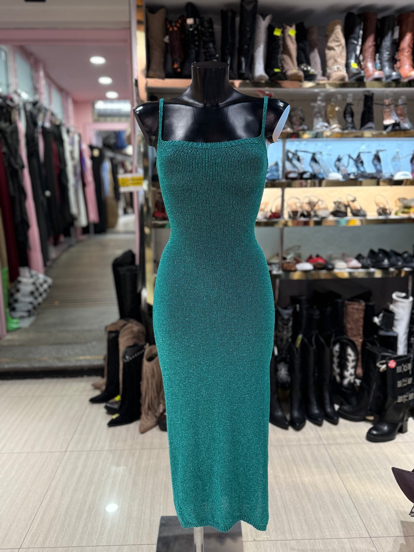 Vestito Mesh lungo