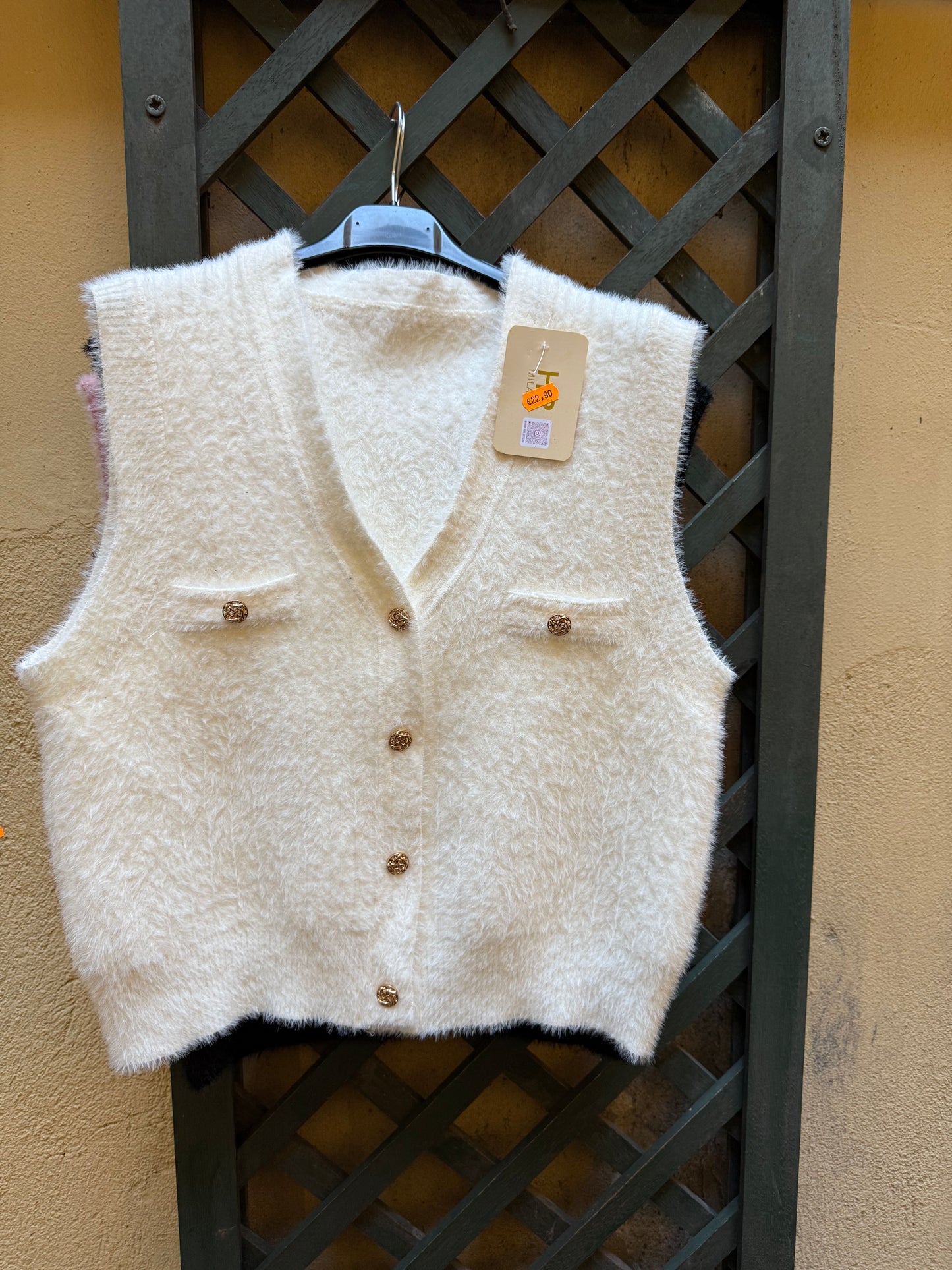 Gilet maglia con bottoni