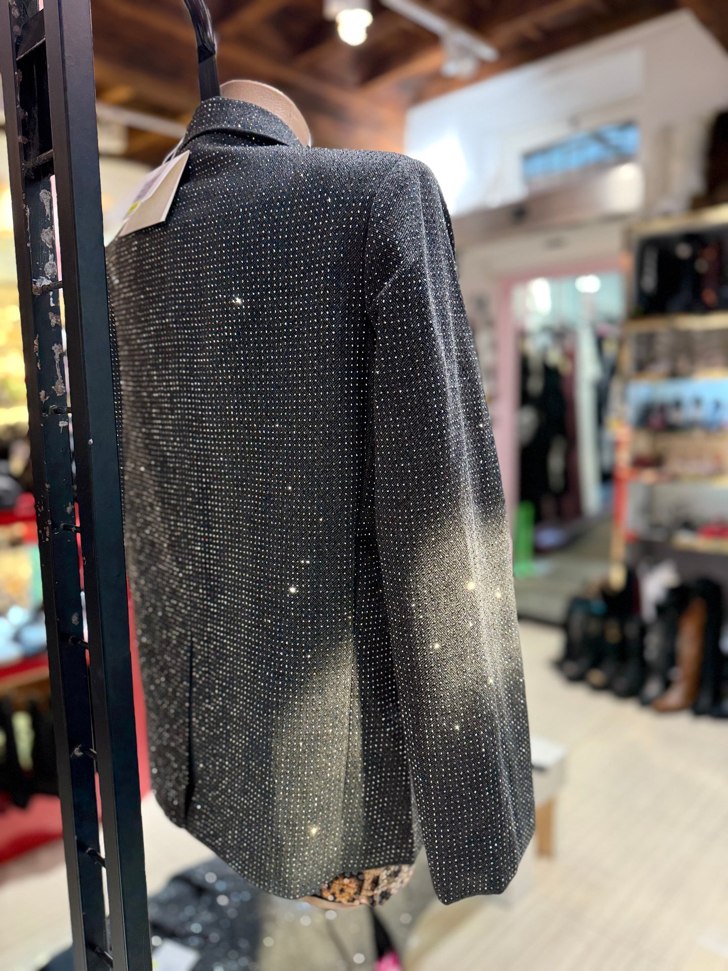 Blazer brillantinato