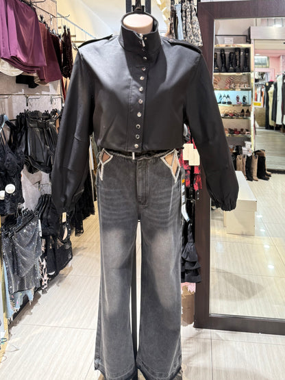 Jeans brillantine laterali