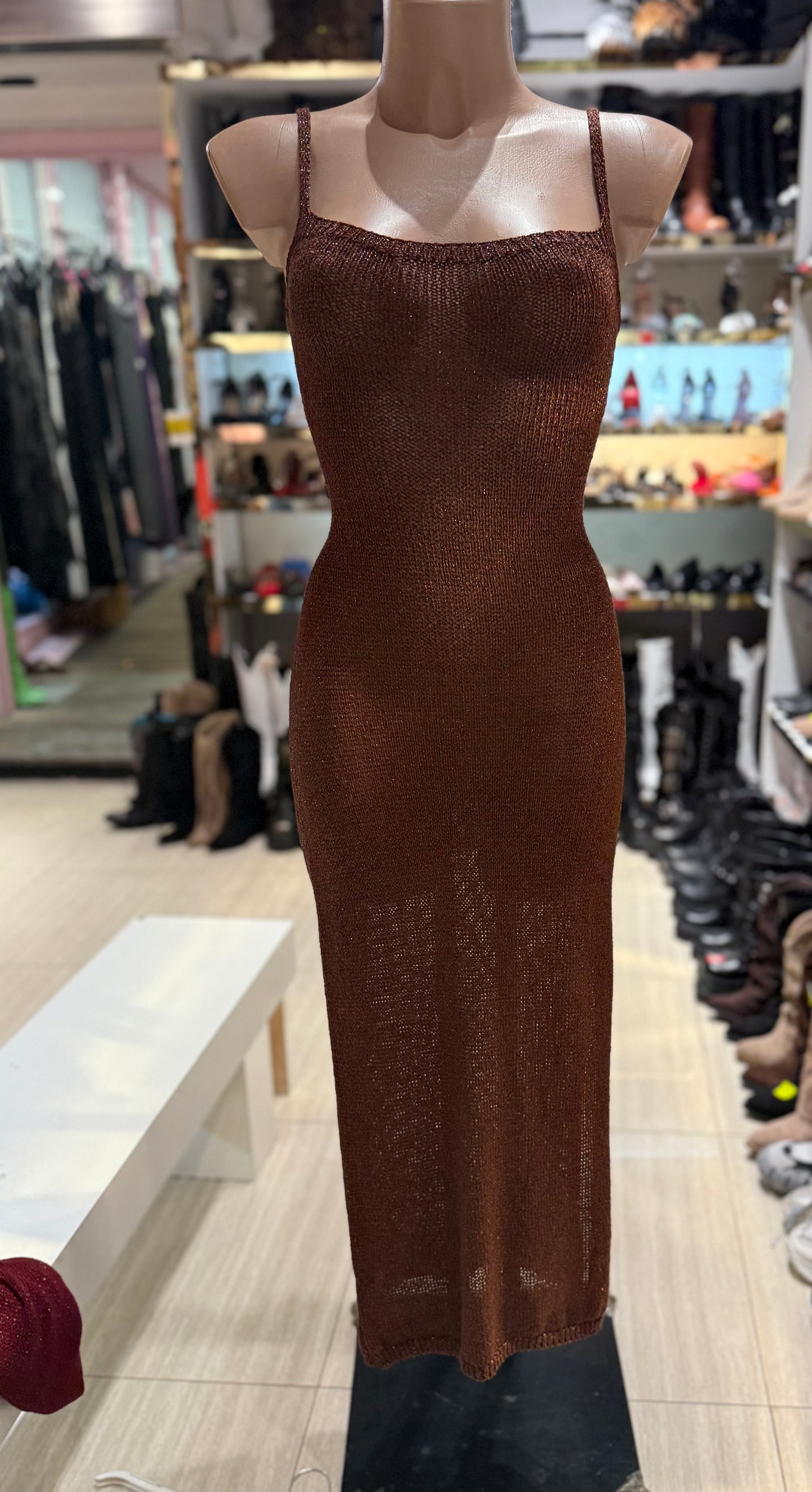 Vestito Mesh lungo